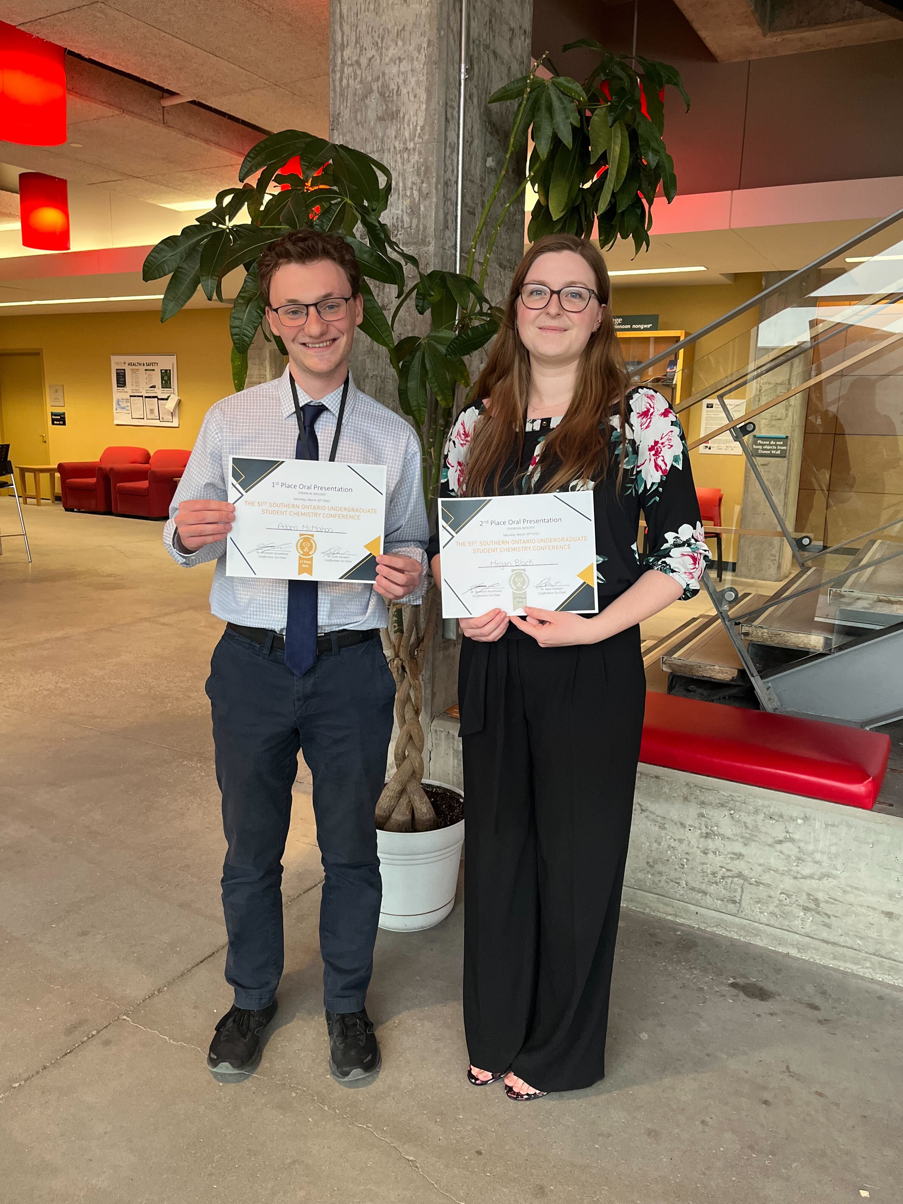 Congratulations to Adam McMahon, and Megan Black for placing 1st and 2nd place respectively, at SOUCC51!